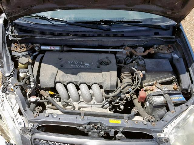 2T1BY32E65C348412 - 2005 TOYOTA COROLLA XR GRAY photo 7