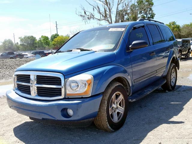 1D4HB48N84F237118 - 2004 DODGE DURANGO SL BLUE photo 2