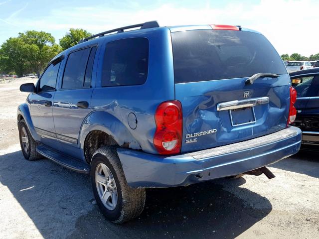 1D4HB48N84F237118 - 2004 DODGE DURANGO SL BLUE photo 3