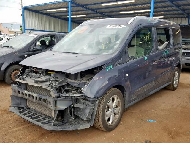 NM0GE9G73E1149895 - 2014 FORD TRANSIT CO BLUE photo 2