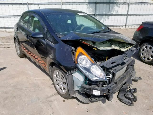 KNADM5A36F6501313 - 2015 KIA RIO LX BLACK photo 1