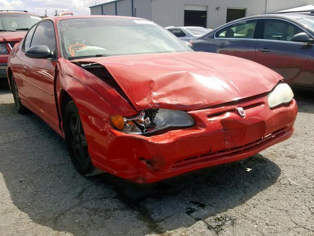 2G1WX12K549448782 - 2004 CHEVROLET MONTE CARL RED photo 1