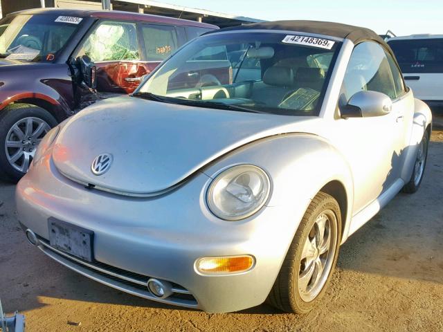 3VWCD21Y33M325452 - 2003 VOLKSWAGEN NEW BEETLE SILVER photo 2