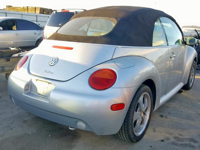 3VWCD21Y33M325452 - 2003 VOLKSWAGEN NEW BEETLE SILVER photo 4