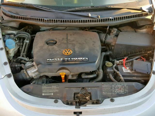 3VWCD21Y33M325452 - 2003 VOLKSWAGEN NEW BEETLE SILVER photo 7