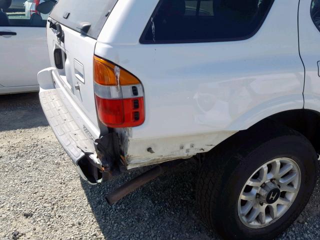 4S6DM58W714405197 - 2001 HONDA PASSPORT E თეთრი ფოტო 9