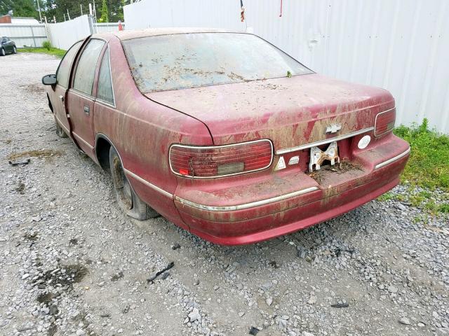 1G1BL52W9RR187206 - 1994 CHEVROLET CAPRICE CL RED photo 3