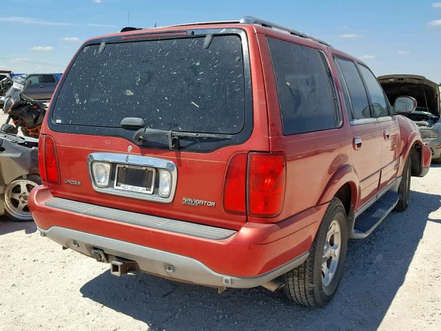 5LMFU28R51LJ13643 - 2001 LINCOLN NAVIGATOR RED photo 4