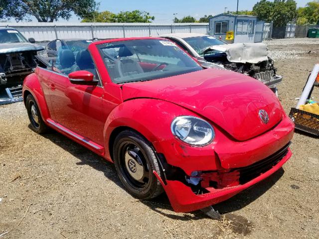 3VW517AT3GM802602 - 2016 VOLKSWAGEN BEETLE S/S RED photo 1