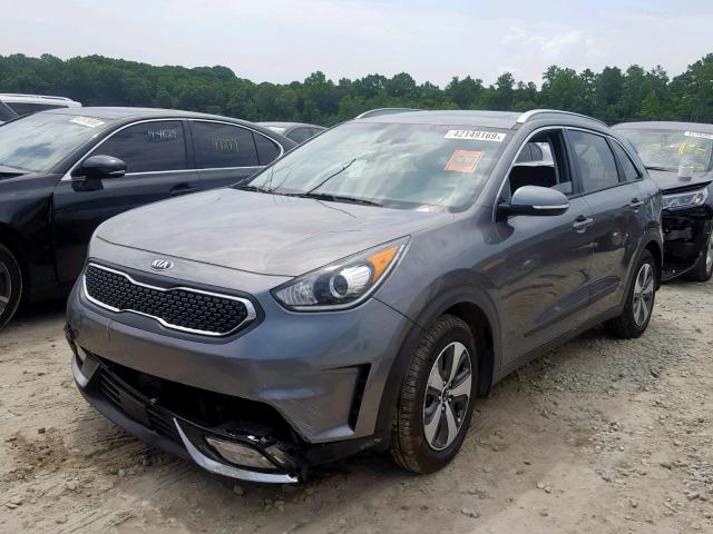 KNDCC3LC3H5036131 - 2017 KIA NIRO EX GRAY photo 2