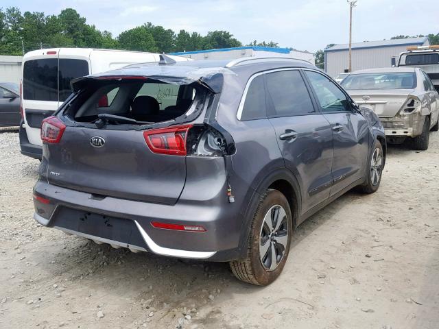 KNDCC3LC3H5036131 - 2017 KIA NIRO EX GRAY photo 4