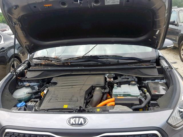 KNDCC3LC3H5036131 - 2017 KIA NIRO EX GRAY photo 7