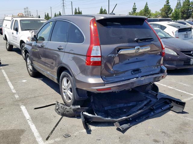 5J6RE3H7XBL047365 - 2011 HONDA CR-V EXL BROWN photo 3