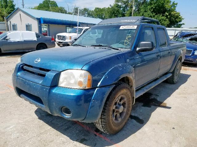 1N6ED29X93C470209 - 2003 NISSAN FRONTIER C GREEN photo 2