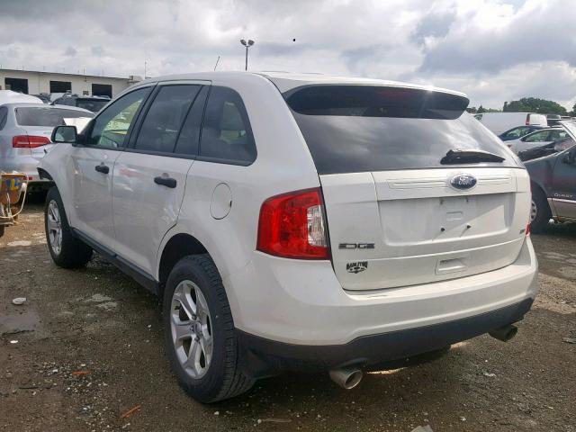 2FMDK4GC2DBA17921 - 2013 FORD EDGE SE WHITE photo 3