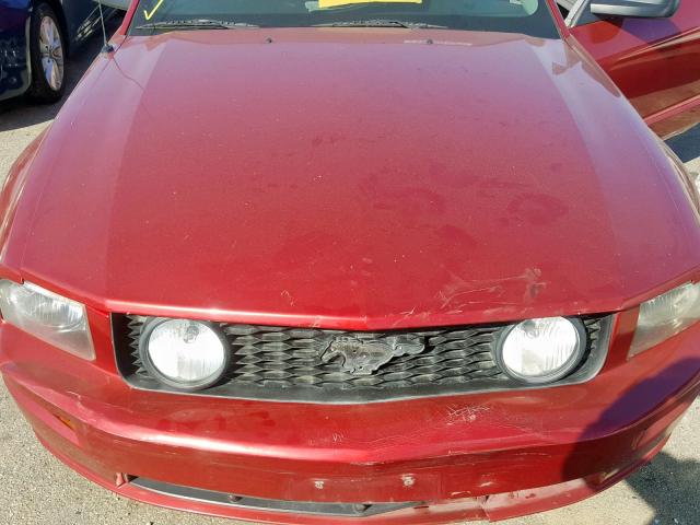 1ZVHT82H265150597 - 2006 FORD MUSTANG GT RED photo 7