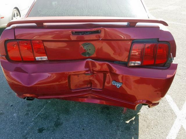 1ZVHT82H265150597 - 2006 FORD MUSTANG GT RED photo 9