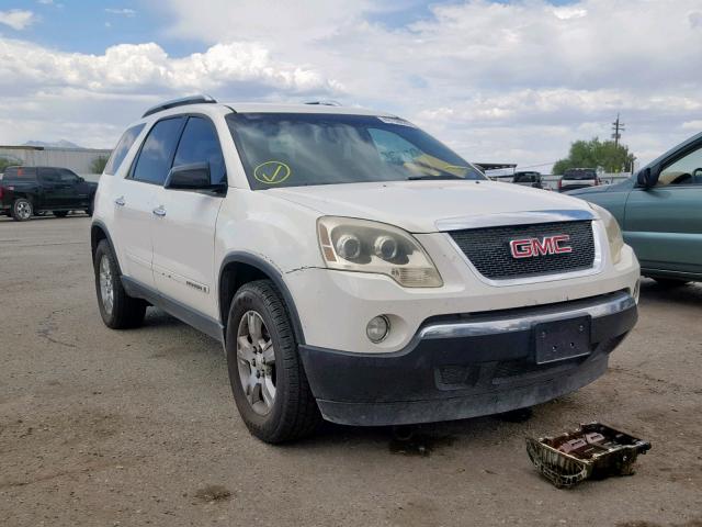 1GKER13788J112808 - 2008 GMC ACADIA SLE WHITE photo 1