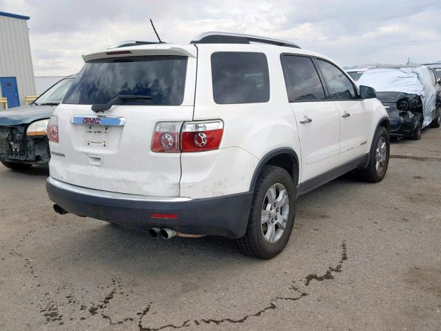 1GKER13788J112808 - 2008 GMC ACADIA SLE WHITE photo 4