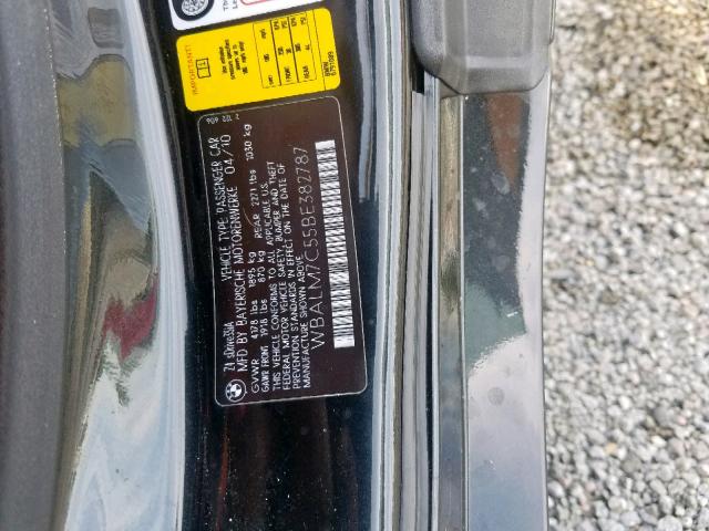 WBALM7C55BE382787 - 2011 BMW Z4 SDRIVE3 BLACK photo 10