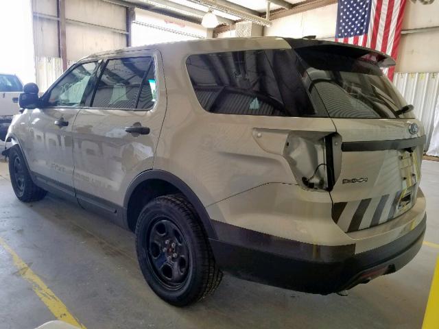 1FM5K8AR3HGA37120 - 2017 FORD EXPLORER P BEIGE photo 3