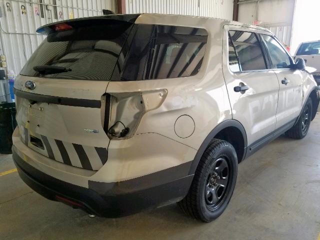 1FM5K8AR3HGA37120 - 2017 FORD EXPLORER P BEIGE photo 4