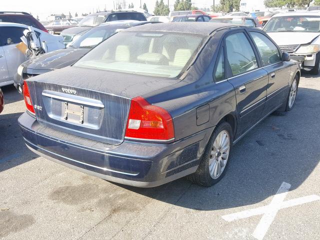 YV1TS92D141340389 - 2004 VOLVO S80 BLUE photo 4