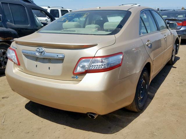 4T1BB3EK7BU138916 - 2011 TOYOTA CAMRY HYBR TAN photo 4