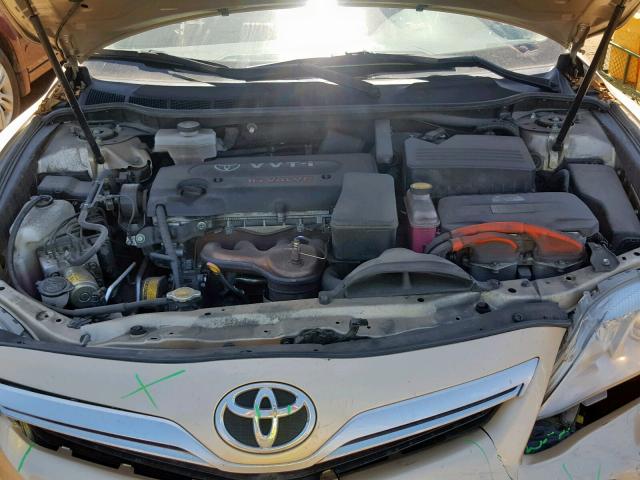 4T1BB3EK7BU138916 - 2011 TOYOTA CAMRY HYBR TAN photo 7