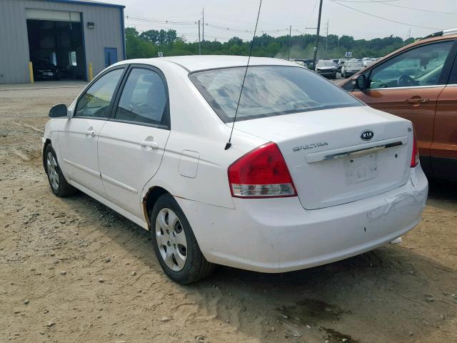 KNAFE122375429806 - 2007 KIA SPECTRA EX WHITE photo 3