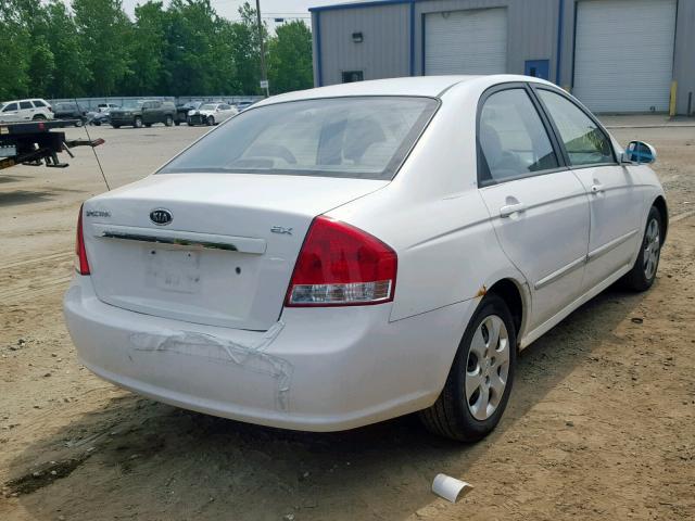 KNAFE122375429806 - 2007 KIA SPECTRA EX WHITE photo 4