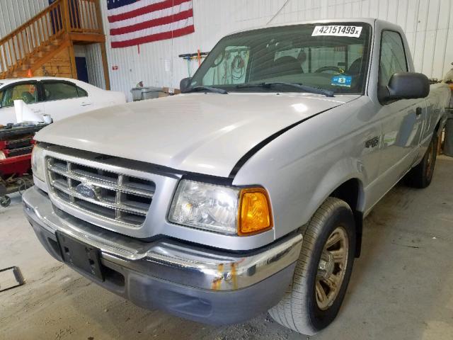 1FTYR10D93TA19411 - 2003 FORD RANGER SILVER photo 2