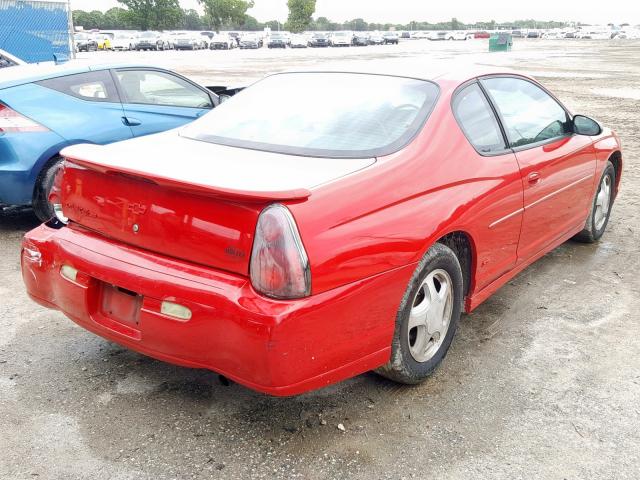 2G1WX12K349465225 - 2004 CHEVROLET MONTE CARL RED photo 4