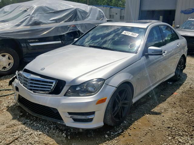 WDDGF4HB8CA652959 - 2012 MERCEDES-BENZ C 250 SILVER photo 2