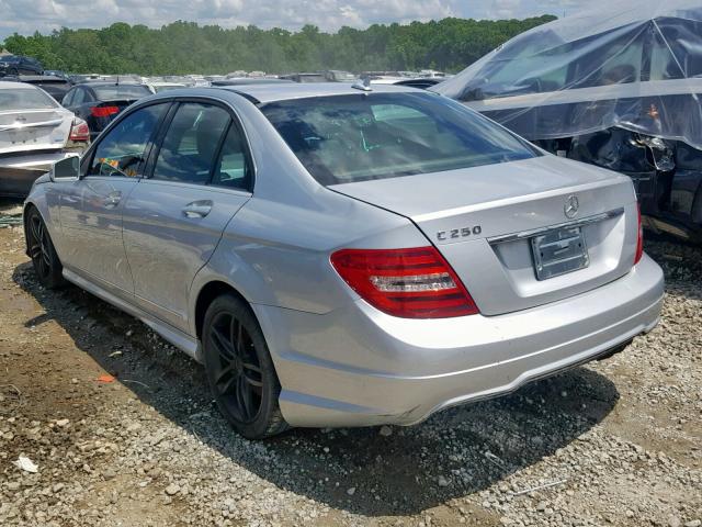 WDDGF4HB8CA652959 - 2012 MERCEDES-BENZ C 250 SILVER photo 3