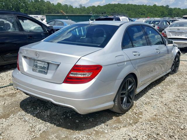 WDDGF4HB8CA652959 - 2012 MERCEDES-BENZ C 250 SILVER photo 4