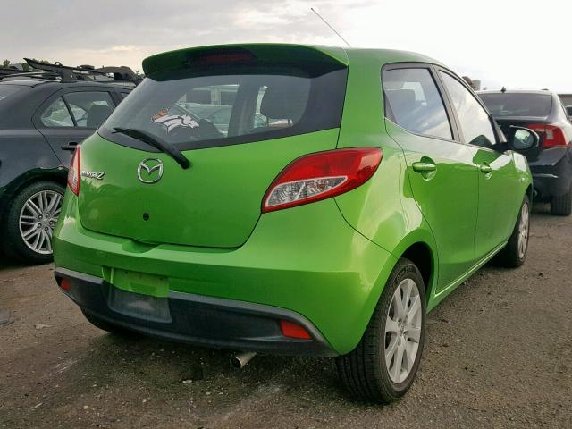 JM1DE1HZ4B0127008 - 2011 MAZDA MAZDA2 GREEN photo 4