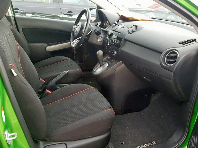 JM1DE1HZ4B0127008 - 2011 MAZDA MAZDA2 GREEN photo 5