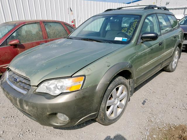 4S4BP61C966322542 - 2006 SUBARU LEGACY OUT GREEN photo 2