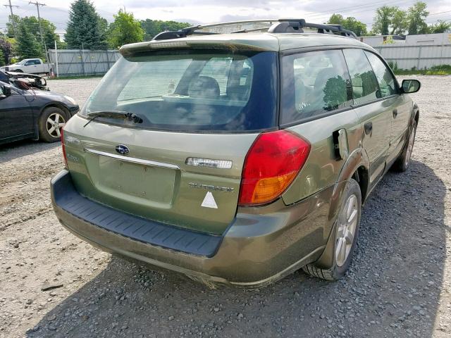 4S4BP61C966322542 - 2006 SUBARU LEGACY OUT GREEN photo 4