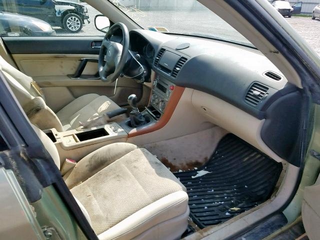 4S4BP61C966322542 - 2006 SUBARU LEGACY OUT GREEN photo 5