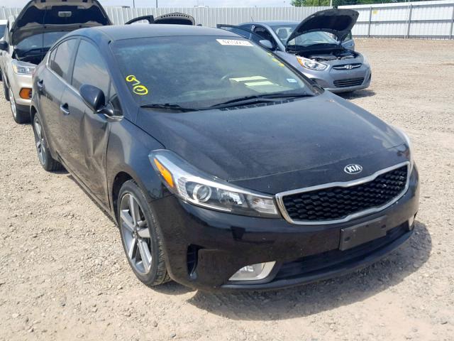 3KPFL4A85HE003704 - 2017 KIA FORTE EX BLACK photo 1