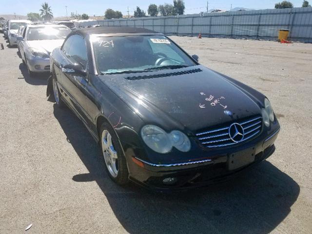 WDBTK75G54T004621 - 2004 MERCEDES-BENZ CLK 500 BLACK photo 1