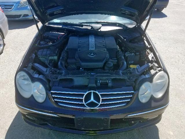 WDBTK75G54T004621 - 2004 MERCEDES-BENZ CLK 500 BLACK photo 7