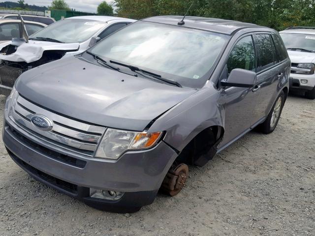 2FMDK3JC1ABA48379 - 2010 FORD EDGE SEL GRAY photo 2