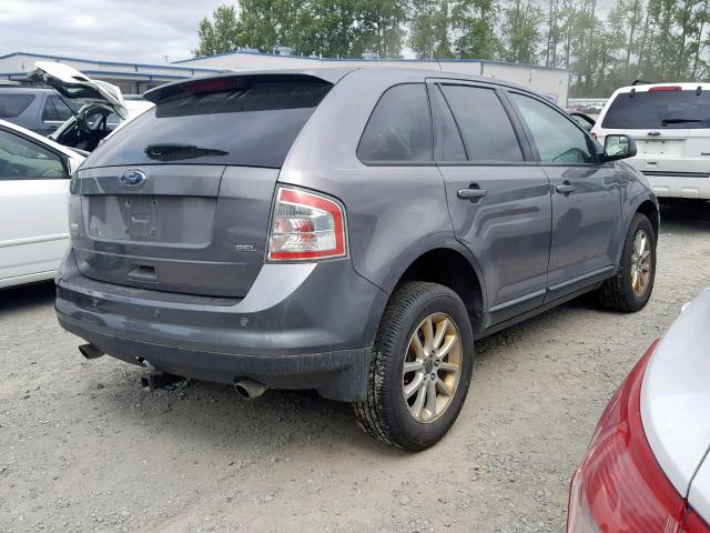 2FMDK3JC1ABA48379 - 2010 FORD EDGE SEL GRAY photo 4