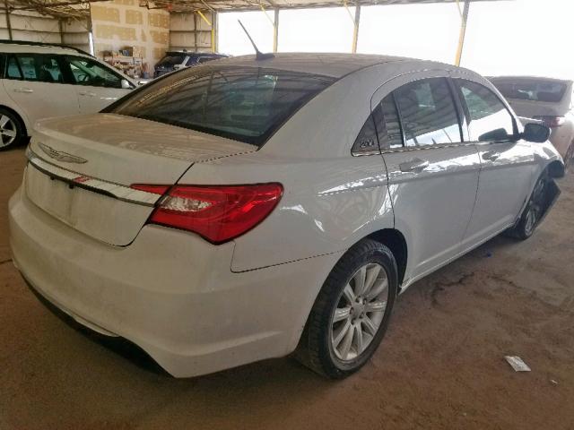 1C3CCBBB2DN525234 - 2013 CHRYSLER 200 TOURIN WHITE photo 4