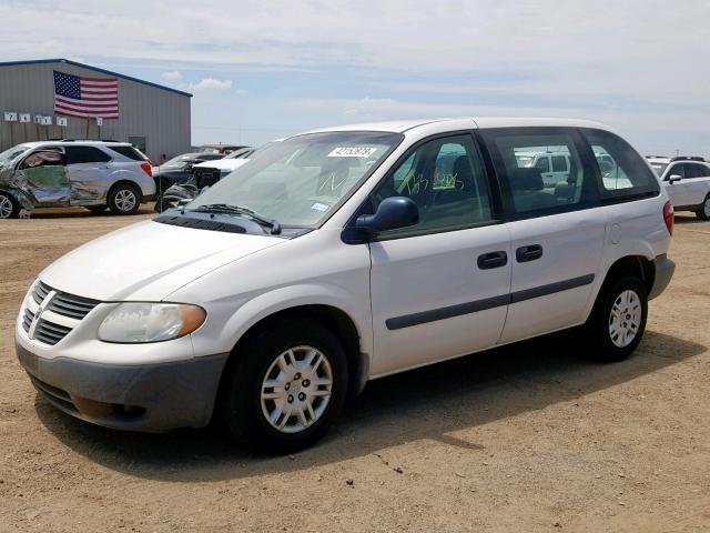 1D4GP25B07B225326 - 2007 DODGE CARAVAN SE WHITE photo 2