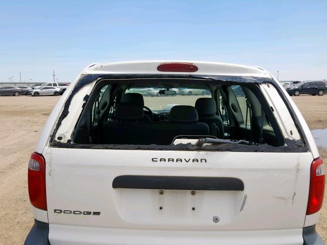 1D4GP25B07B225326 - 2007 DODGE CARAVAN SE WHITE photo 9