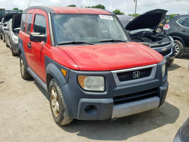 5J6YH28665L029373 - 2005 HONDA ELEMENT EX RED photo 1